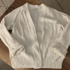 Abercrombie & Fitch Cream Women's Cardigan